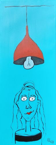 Valopää (2025) • Akryylimaalaus kankaalle • 100 x 40 cm • Hinta: 380 €